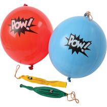 Lote americano de brinquedos Punch Balloons com 12 super-heróis de cores variadas