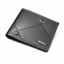 Lote carteira masculina diamante slim moderna em pu leve e espaçosa