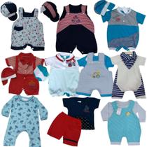 Lote com 10 macacões de bebê Menino