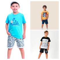Lote Com 3 Conjuntos Verão Masculino Infantil