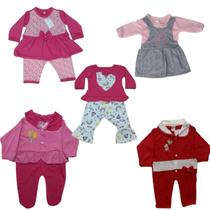 Lote com 5 roupinhas para bebê Menina