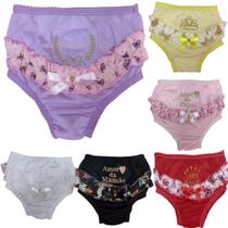 Lote com 6 Calcinhas Bunda Rica Tapa Fralda Lote com 6 Calcinhas Bunda Rica Tapa Fralda