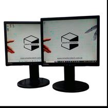 Lote com 8 monitores funcionando ótimo preço
