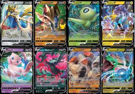 Lote de 5 Cartas Pokémon Lendárias e Míticas - Colecionáveis