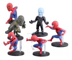 Lote De Bonecos Miniaturas Homem Aranha Spiderman Marvel Dc G2