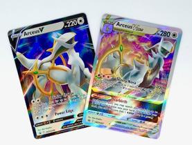 Lote de cartas Pokémon Arceus V e Vstar Black Star Promo SWSH307 + SWSH306