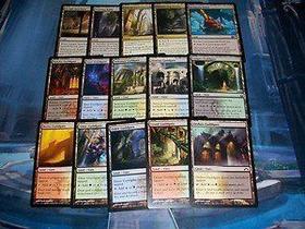 Lote misto de Magic The Gathering 100 terrenos não básicos Lote misto de Magic The Gathering 100 terrenos não básicos
