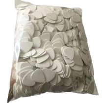 Lotes de 100 peças palhetas de guitarra ABS branco sólido 0,46/0,71/0,96/1,2 mm tamanho opcional