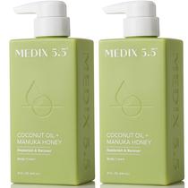 Lotion Medix 5.5, óleo de coco com mel de Manuka, 450 ml, pacote com 2 unidades Lotion Medix 5.5, óleo de coco com mel de Manuka, 450 ml, pacote com 2 unidades