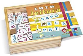 Loto Leitura em Madeira 130 peças Loto Leitura em Madeira 130 peças