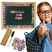 Lousa 2 em 1 Dupla Face Magnético Brinquedo Pedagógico