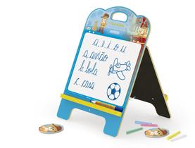 Lousa 2 em 1 O Gato de Botas Lousa e Quadro Negro MDF Junges