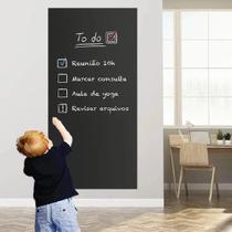 Lousa Adesivo Papel De Parede Quadro Negro Preto 10 Metros