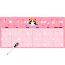 Lousa branca planner semanal imã c/ caneta Mia Me Encanta