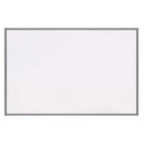 Lousa Branca Quadro Branco 80x60 cm Moldura Aluminio Slim Luxo Gv Office