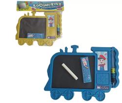Lousa Com Giz Infantil Locomotiva Educação - Plasbrink