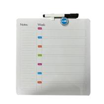 Lousa de planejamento semanal quadro magnetico planner multiuso tarefas recados anotacoes aviso completa caneta ima