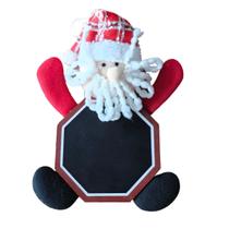 Lousa Enfeite de Natal de Pendurar 23cm Papai Noel Rena Neve Lousa Enfeite de Natal de Pendurar 23cm Papai Noel Rena Neve