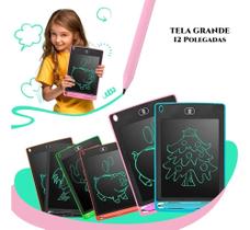 Lousa Infantil 12 Polegadas Tablet LCD Magica Caneta Digital - HJJ