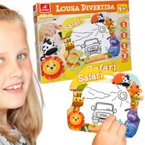 Lousa Infantil Divertida Aprender Brincando Escrever Safari