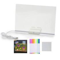 Lousa Luminaria LED Caneta Desenho Quadro Anotaçao Recado Escrita Decoraçao Mesa Trabalho Sala Quarto Casa Escritorio Escola Lousa Luminaria LED Caneta Desenho Quadro Anotaçao Recado Escrita Decoraçao Mesa Trabalho Sala Quarto Casa Escritorio Escola