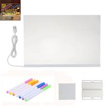 Lousa Luminaria LED Quadro Caneta Anotaçao Recado Escrita Decoraçao Mesa Sala Quarto Casa Trabalho Escritorio Lousa Luminaria LED Quadro Caneta Anotaçao Recado Escrita Decoraçao Mesa Sala Quarto Casa Trabalho Escritorio