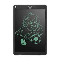 Lousa Mágica Digital Tablet Escrita Colorida Para Desenho LCD 12" Pol PRETO