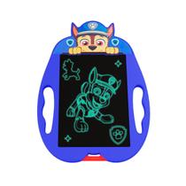 Lousa Mágica Digital Tablet Infantil Apaga Fácil da Patrulha Canina Azul Chase - Yestoys