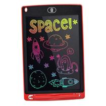 Lousa Mágica Infantil Digital Tablet Escrita Colorida Para Desenho Criança LCD 10" (Vermelho)