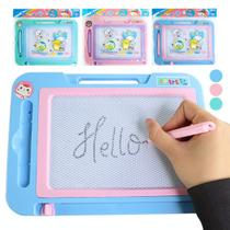 Lousa Mágica Infantil Pequena Brinquedo Educativo Tablet Apagador Caneta Plástico p/ Escrever Desenhar Crianças Meninos Meninas