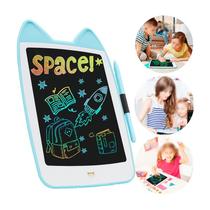 Lousa Mágica Lcd Tablet Infantil Gatinho 10 Polegadas Azul