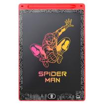 Lousa Mágica LED LCD tablet infantil homem aranha + Caneta vermelho qualidade premium educativa menino presente criança