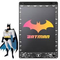Lousa Mágica LED tablet preto LCD batman infantil + Caneta qualidade premium super heroi original educativa preta menino