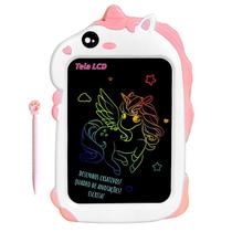 Lousa Mágica Tablet Colorida de Unicórnio Infantil Meninas