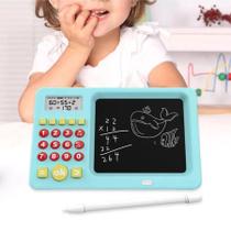 Lousa Mágica Tablet Com Calculadora Dinâmica Infantil Para Crianças 2 Em 1 Interativo Brinquedo Educativo Colorido