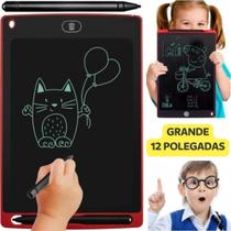 Lousa Mágica Tablet LCD Infantil Grande 12'' - Tela Colorida - Shopbr