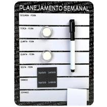 Lousa Magnética 21,5x28cm Planejamento Mensal com 4 Peças