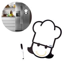 Lousa Magnética Chef Recados Geladeira Caneta Apagador Prana