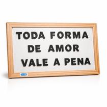 Lousa Magnética Cortiarte 37x21cm com Letras e Números Lousa Magnética Cortiarte 37x21cm com Letras e Números