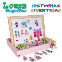 Lousa Magnética Dupla Face Mundo Encantado 3 Anos Carimbrás - Carimbras