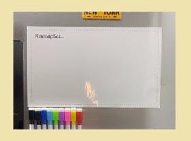 Lousa Magnética Imã De Geladeira Grande Porta Recados anotações