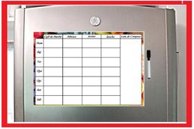 Lousa Magnética Imã De Geladeira recados e anotacoes