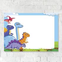 Lousa Magnética Imã Infantil Dinos