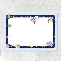 Lousa Magnética Imã Infantil Espaço Sideral