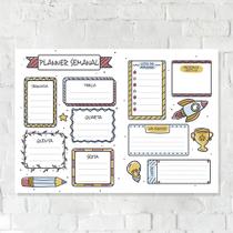 Lousa Magnética Imã Infantil Planner Semanal Lousa Magnética Imã Infantil Planner Semanal