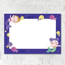 Lousa Magnética Imã Infantil Sereias