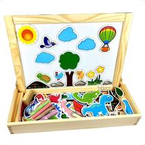 Lousa Magnetica Infantil Escola Pedagogica Educativa Madeira Carimbras