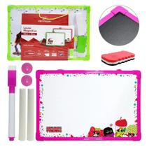 Lousa Magnética Infantil Mágica Brc 40x30 Inclui Acessórios