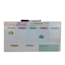 Lousa magnetica mensal quadro planejamento planner semanal