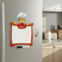 Lousa Magnética para geladeira Cozinheiro